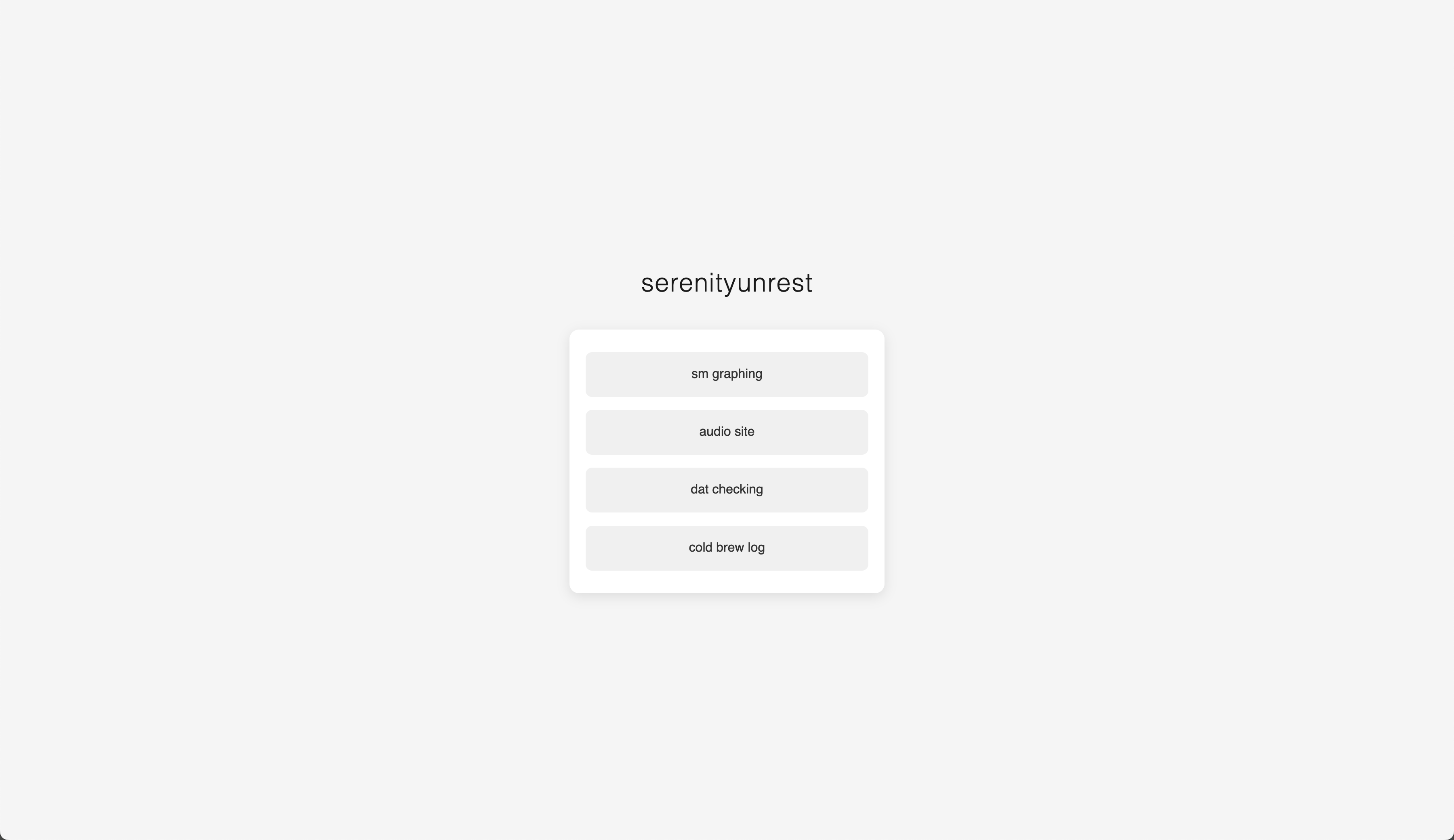 serinityunrest Landing Page